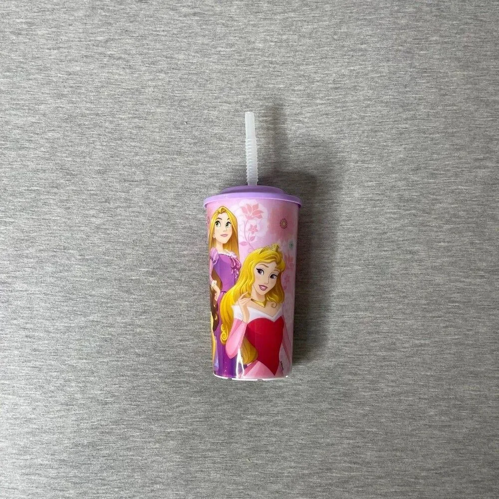 Zak Designs Disney & Peppa Pig 16 Oz. Sports Tumbler w/Lid and Straw 4 PCS. Set